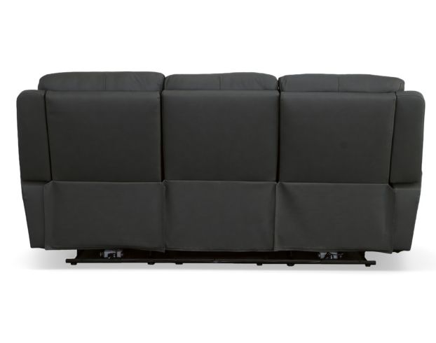 Flexsteel Fallon Gray Leather Power Head Sofa large image number 5