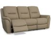 Flexsteel Fallon Taupe Leather Power Reclining Sofa small image number 2