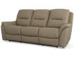 Flexsteel Fallon Taupe Leather Power Reclining Sofa small image number 3