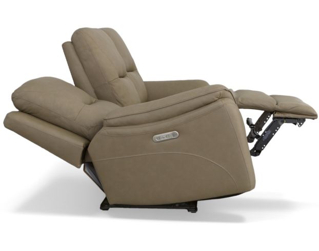 Flexsteel Fallon Taupe Leather Power Reclining Sofa large image number 5