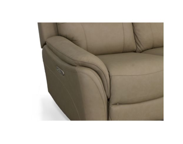 Flexsteel Fallon Taupe Leather Power Reclining Sofa large image number 9
