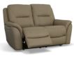 Flexsteel Fallon Taupe Leather Power Reclining Loveseat small image number 2