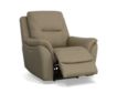 Flexsteel Fallon Taupe Leather Power Recliner small image number 2