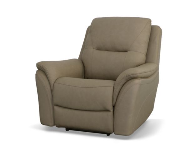 Flexsteel Fallon Taupe Leather Power Recliner large image number 3