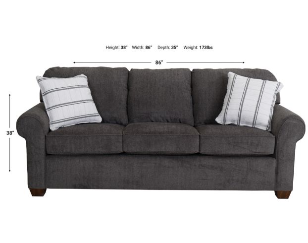 Flexsteel Thornton Smoke Sofa large image number 7