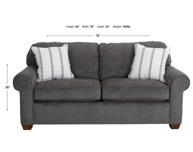 Flexsteel Thornton Smoke Full Sleeper Sofa large image number 8