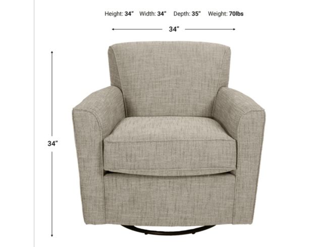 Flexsteel Kingman Taupe Swivel Glider large image number 6