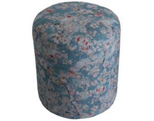 Flexsteel Sullivan Floral Pouf Ottoman
