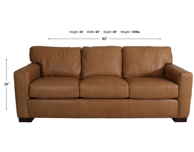 Flexsteel Bryant 100% Leather Sofa large image number 6