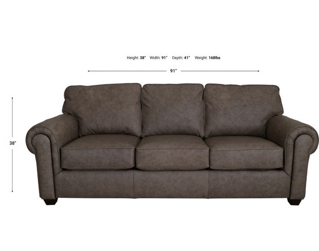Flexsteel Carson 100% Leather Sofa large image number 6