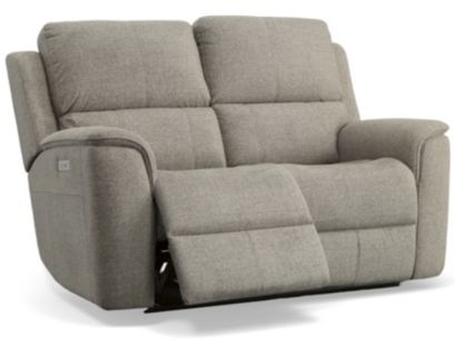 Flexsteel Henry Fog Power Reclining Loveseat