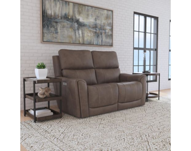 Flexsteel Industries Inc Carter Cappuccino Power Reclining Loveseat large image number 2