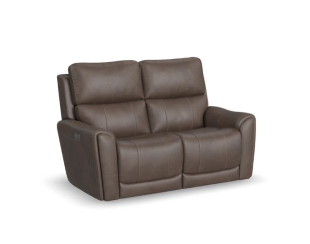 Flexsteel Industries Inc Carter Cappuccino Power Reclining Loveseat large image number 3
