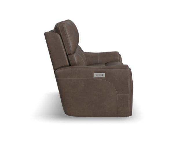 Flexsteel Industries Inc Carter Cappuccino Power Reclining Loveseat large image number 4