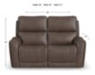 Flexsteel Industries Inc Carter Cappuccino Power Reclining Loveseat small image number 7
