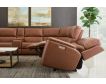 Flexsteel Henry Caramel 6-Piece Leather Power Reclining Sectional small image number 5