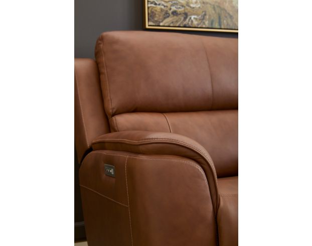 Flexsteel Henry Caramel 6-Piece Leather Power Reclining Sectional large image number 8