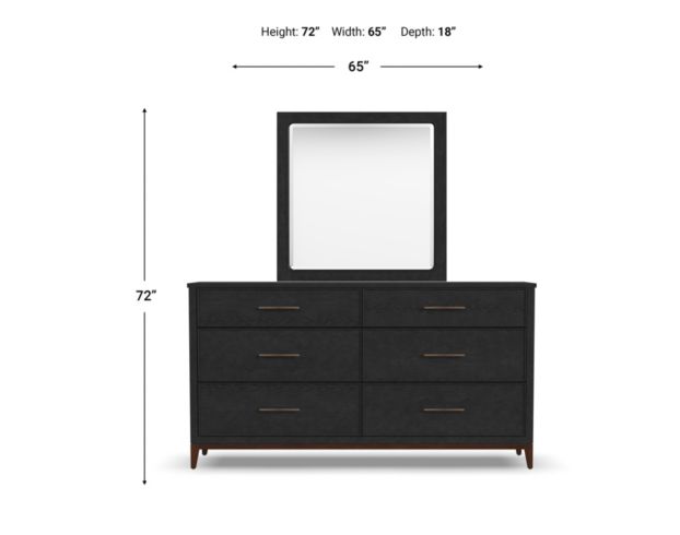 Flexsteel Waterfall Dresser with Mirror large image number 3