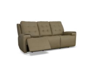 Flexsteel Industries Inc Iris Khaki Power Sofa