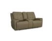 Flexsteel Industries Inc Iris Khaki Leather Power Console Loveseat small image number 2