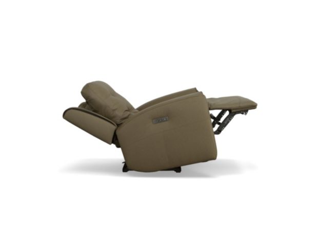 Flexsteel Industries Inc Iris Khaki Leather Power Recliner large image number 5