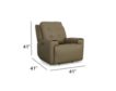 Flexsteel Industries Inc Iris Khaki Leather Power Recliner small image number 9