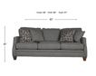 Flexsteel Industries Inc Lennox Charcoal Sofa small image number 9