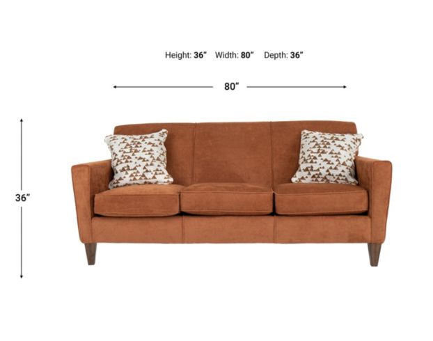 Flexsteel Industries Inc Digby Henna Sofa large image number 6