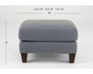 Flexsteel Industries Inc Lloyd Navy Ottoman small image number 5