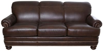 Flexsteel Bay Bridge 100 Leather Sofa Homemakers Furniture