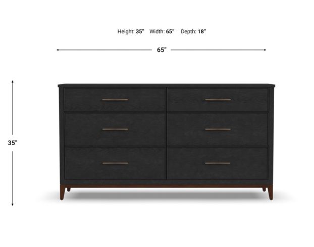 Flexsteel Industries Inc Waterfall Ebony Dresser large image number 5