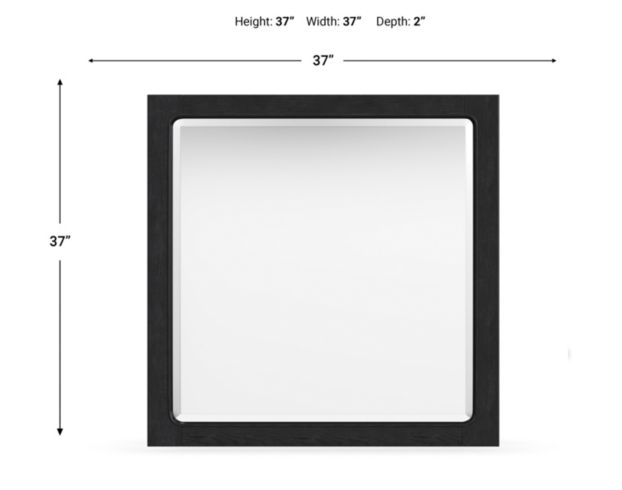 Flexsteel Industries Inc Waterfall Ebony Dresser Mirror large image number 5