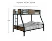 Furniture Of America Clapton Twin Over Full Bunk Bed small image number 3