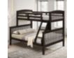 Furniture Of America Brookings Dark Walnut Twin Over Full Bunk Bed small image number 2