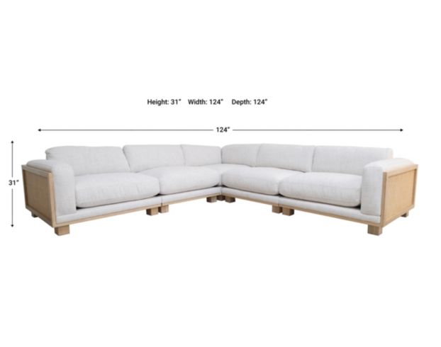 Furniture Of America Arendal Beige 5-Piece Sectional large image number 6