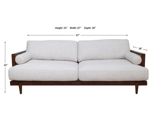 Furniture Of America Alesund Beige XL Sofa large image number 5