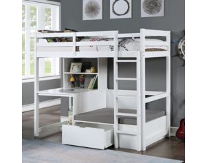 Furniture Of America Callistus Twin Loft Bed with Workstation