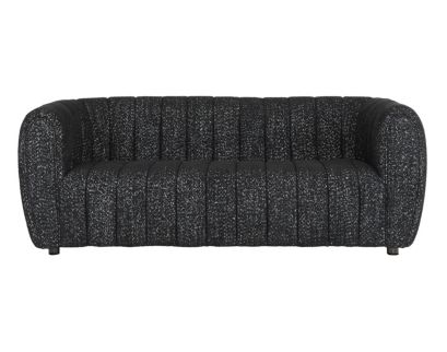 Furniture Of America Aversa Black Boucle Sofa