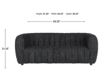 Furniture Of America Aversa Black Boucle Sofa small image number 7