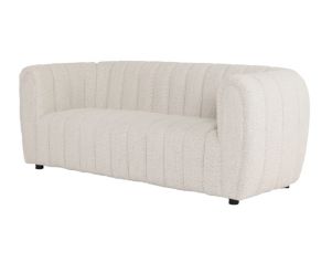 Furniture Of America Aversa White Boucle Sofa