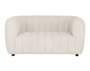 Furniture Of America Aversa White Boucle Loveseat