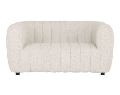 Furniture Of America Aversa White Boucle Loveseat