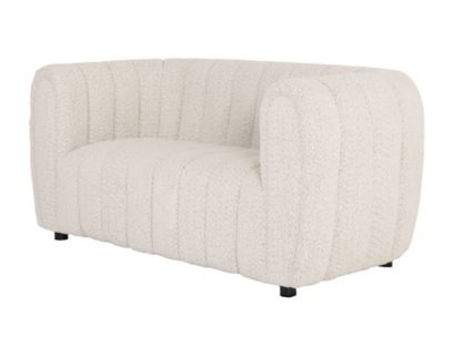 Furniture Of America Aversa White Boucle Loveseat