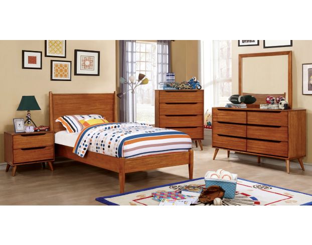 Furniture Of America Lennart Oak Full Bed large image number 2