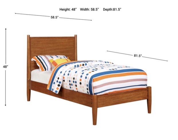 Furniture Of America Lennart Oak Full Bed large image number 3