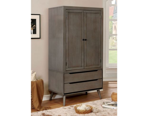 Furniture Of America Lennert Gray Armoire large image number 2