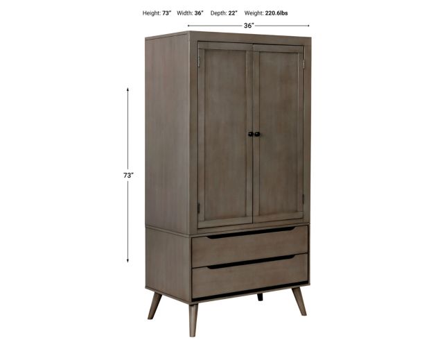Furniture Of America Lennert Gray Armoire large image number 5