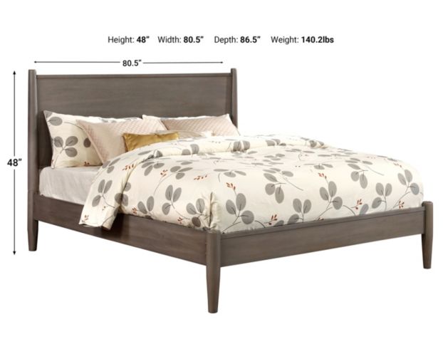 Furniture Of America Lennert 3-Piece Gray King Bed Set large image number 5