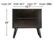Furniture Of America Lennert Black Nightstand small image number 5