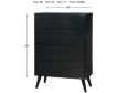 Furniture Of America Lennart Black Chest small image number 3